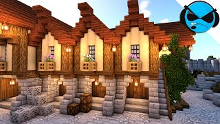 Minecraft How to Build a Medieval Storage House Tutorial [upl. by Rivy]