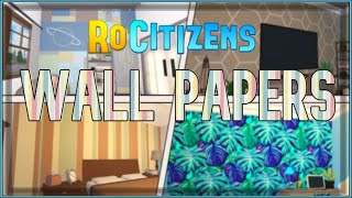 RoCitizens 4 Custom Wall Paper Designs  RoCitizens Tutorial [upl. by Odinevneib]