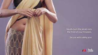 How To Drape A Saree Perfectly Part 1  Womens Style Guide  Saree Hacks  Myntra [upl. by Bolton]