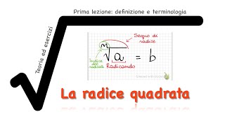 La radice quadrata  prima lezione [upl. by Acira143]