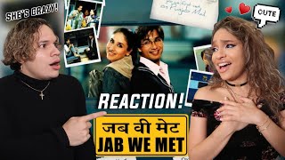 Waleska amp Efra react to JAB WE MET  Movie  Bollywood Reaction [upl. by Kamillah34]