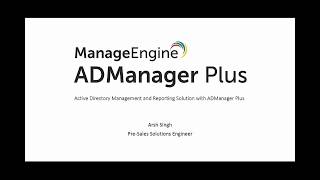 Active Directory Management and Reporting Solution with ADManager Plus [upl. by Gaile]