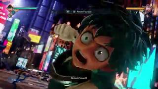 Jump Force Izuku Midoriya  Delaware Detroit Smash and other moves [upl. by Worra15]