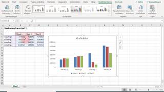 Excel grafieken maken 1 [upl. by Ailuy]