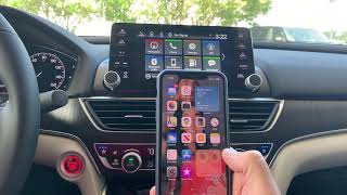 Wireless Apple Carplay setup in Honda [upl. by Liscomb]