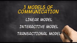 The 3 Models of Communication [upl. by Otipaga]