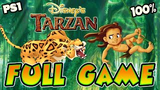 Disneys Tarzan 100 FULL GAME Longplay PS1 N64 PC [upl. by Navis]