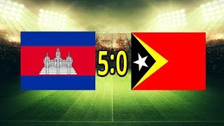 Cambodia 50 Timor Leste  Sea game 2019  Full highlight [upl. by Matronna]