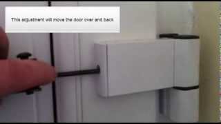 How to adjust pvc door hinges [upl. by Idette]