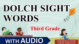 BASIC SIGHT WORDS FOR THIRD GRADE DOLCH [upl. by Adahsar]