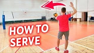 How to Serve a Volleyball Best Tutorial For Begginers [upl. by Einahpats]