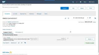 SAP Aribas Invoice Management demo [upl. by Laynad]