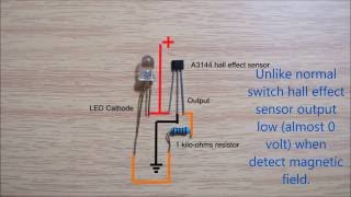 Hall effect sensor switch wiring diagram [upl. by Ardnossac]