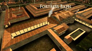 Animation of ancient Roman Fort in Caerleon Wales [upl. by Cherlyn]