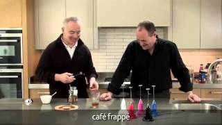 How to make a frappé coffee using an aerolatte milk frother [upl. by Eeslek]