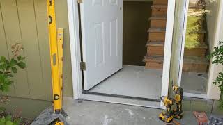 Jeld Wen Front Door Installation  Really crappy products and craftsmanship PART 1 [upl. by Oidacra]