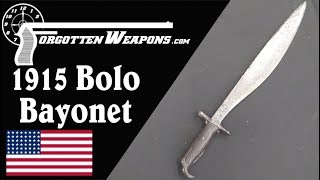 US M1915 Bolo Bayonet  Dual Purpose Gear That Worked [upl. by Hiamerej]