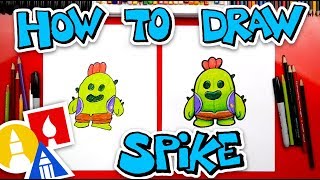 How To Draw Spike From Brawl Stars [upl. by Eselahc]