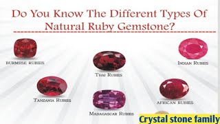 How many different types of rubies are there [upl. by Petit]