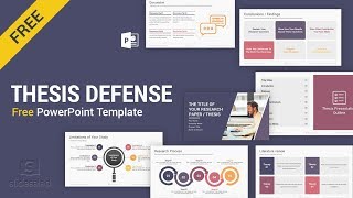 Master’s Thesis Defense Free PowerPoint Template Design  SlideSalad [upl. by Ajet685]