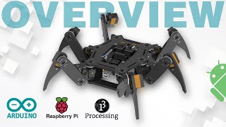 Freenove Hexapod Robot Kit Compatible with Arduino IDE Overview [upl. by Arinaj384]