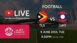 Football Timor Leste vs Laos Bishan Stadium Day 4  28th SEA Games Singapore 2015 [upl. by Trofmoc]