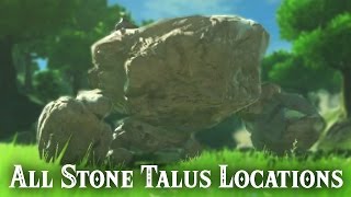 All Stone Talus Locations  The Legend of Zelda Breath of the Wild [upl. by Annyrb]