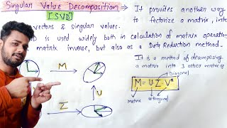 Singular Value Decomposition  SVD in machine learning  Lec28 [upl. by Esinal]