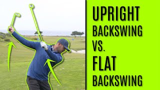 GOLF Upright Backswing Vs Flat Backswing [upl. by Lindy]