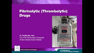 Pharmacology of Blood Ar Fibrinolytics Thrombolytics [upl. by Hsima]