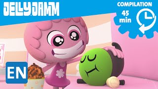 Jelly Jamm Episode Compilation 45 min The Dodos Cartoons in English for kids [upl. by Aivitnahs]