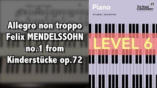 Allegro non troppo op72 no1 by F Mendelssohn [upl. by Demetria]