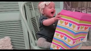 🎁BABYS 1ST BIRTHDAY PRESENT OPENING🎉 [upl. by Free]