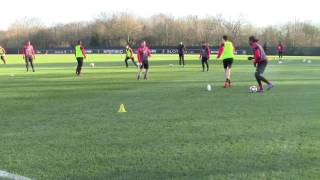 Séance entrainement football  Appui soutien  Christian Gourcuff  Stade Rennais [upl. by O'Donoghue]