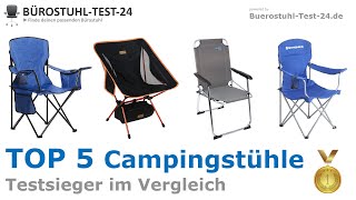 Die besten Campingstühle 2024 TOP 5 🥇 Testsieger im Vergleich Klapp und Faltstühle [upl. by Ohare]