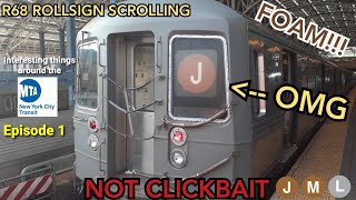 R68 WHAT  Interesting things around the MTA Subway Episode 1  R68 Rollsign Scrolling [upl. by Peria]