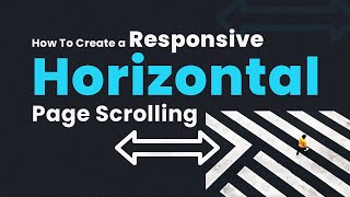 How To Create a Responsive Horizontal Page Scrolling  Javascript [upl. by Lepine]