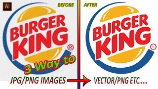 3 Way to Convert JPG to Vector  Auto Image Trace  Adobe Illustrator [upl. by Hna]