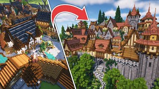 I Built The MOST INSANE MEDIEVAL CITY in Minecraft [upl. by Gagne]