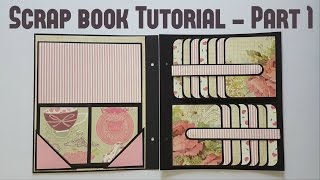 Scrap book Tutorial Part 1 by Srushti Patil [upl. by Eniretak]