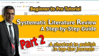 Systematic Literature Review using PRISMA A StepbyStep Guide PART 2 Handson Experience [upl. by Ahseyn]