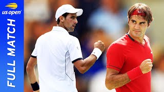 Novak Djokovic vs Roger Federer in a fiveset thriller  US Open 2011 Semifinal [upl. by Aihsemot]