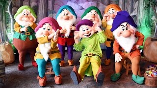 Meeting The Seven Dwarfs at Mickeys NotSoScary Halloween Party 2016 Walt Disney World [upl. by Bryana]