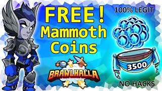 How to get Brawlhalla Mammoth Coins for FREE • 100 Legit • No Hacks [upl. by Jemina566]