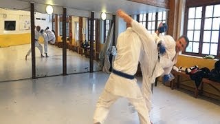 KARATE Kicking  Ura Mawashi Geri 空手道  裏廻蹴 [upl. by Oenire]