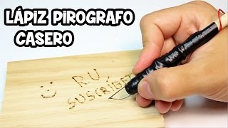 Lápiz Pirografo Casero para Grabar en Madera [upl. by Shore257]