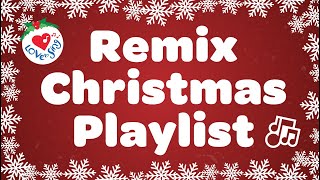 Christmas Songs Remix Playlist with Lyrics [upl. by Anetsirk]