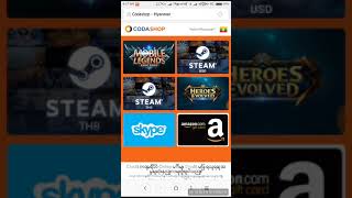 How to buy Mobile Legend diamond using codashop  Mobile Legend Myanmar [upl. by Salzhauer479]