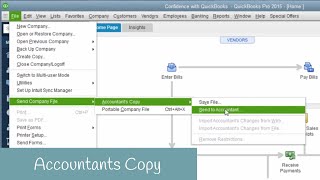 How to Create an Accountants Copy in QuickBooks [upl. by Sobmalarah]