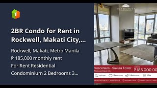 2BR Condo for Rent in Rockwell Makati City 165sqm Unit in Proscenium [upl. by Hubbard]